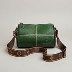 Casual Stitched Genuine Leather Women's Shoulder Bag