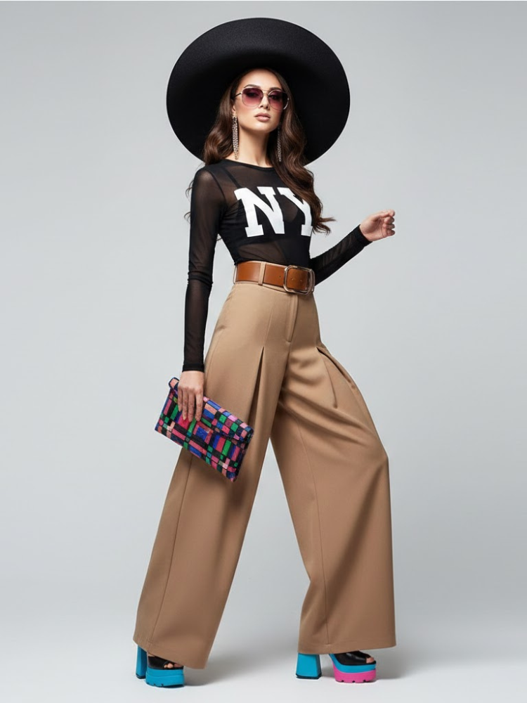 Extra Wide Trousers UPPER EAST SIDE – BYMANYC® New York
