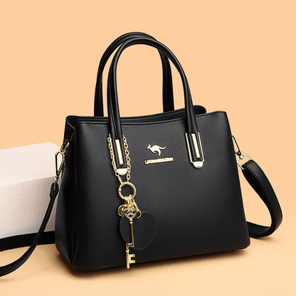 Large Capacity Versatile Women's Bag With Lychee Texture