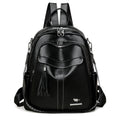 New Multi-functional Hand-held Genuine Leather Tassel Backpack